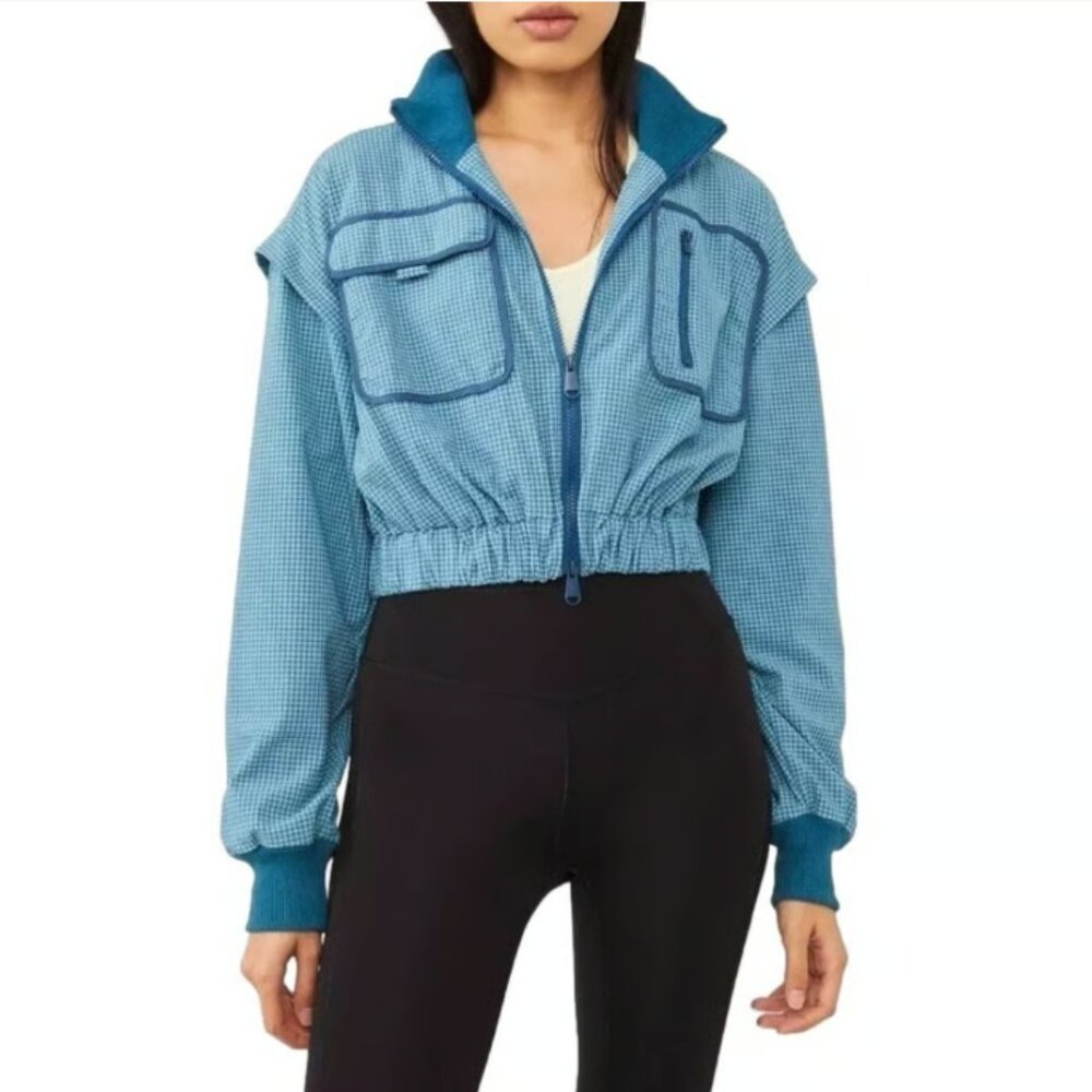 New FREE PEOPLE  Movement Forty Love Caribbean Coast Jacket 196J